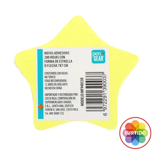 Notas Pen + Gear adhesivas surtidas - 200 hojas