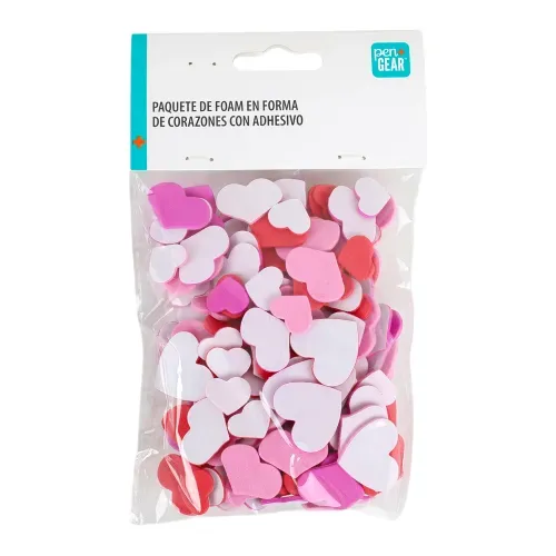 Corazones de foam Pen + Gear adhesivos