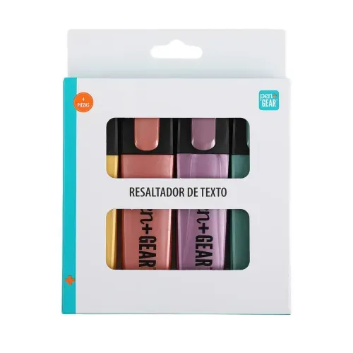 Set Pen + Gear de marcadores colores metálicos - 4 Pzas