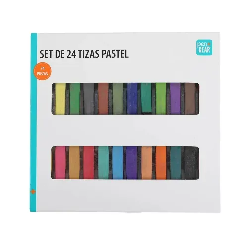 Tizas Pen + Gear de colores pastel pack - 24 Pzas