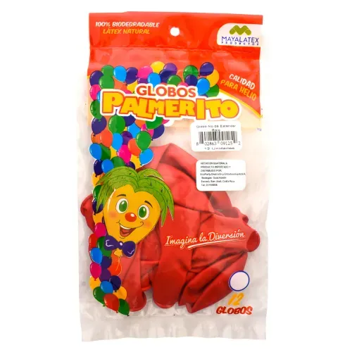Globo Rojo Estandar No9 12U
