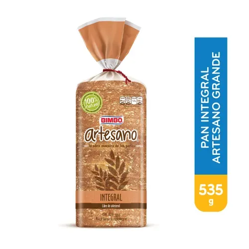 Pan Bimbo Integral Artesano - 535 g