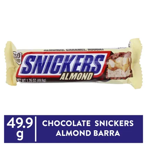 Chocolate Snickers con almendra - 49.9 g