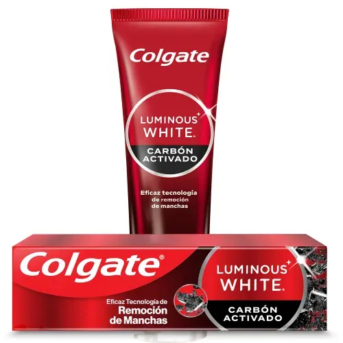 Pasta dental Colgate luminous white carbón activado - 75 ml