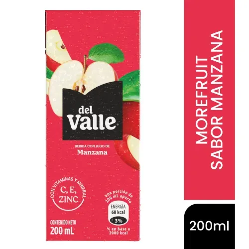 Néctar Del Valle Morefruit sabor Manzana - 200 ml