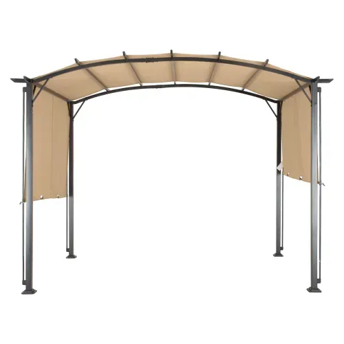 Gazebo Home Trends movible color beige - 2.70x3.60 m