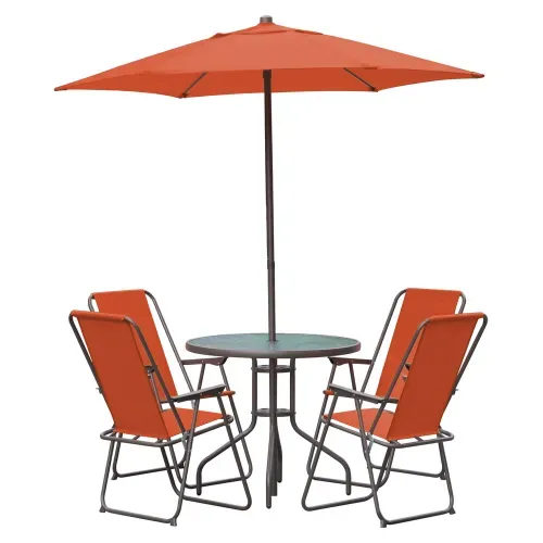 Ms Set Comedor 6 Piezas Color Coral