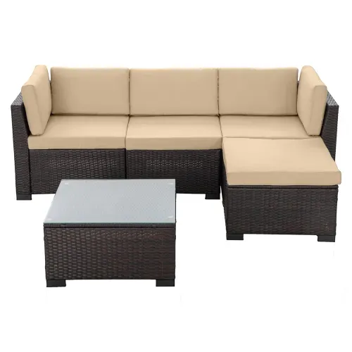 Set de sala Home Trends rattan - 5 pzas