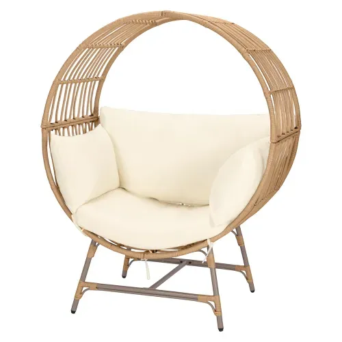 Silla Home Trends nido redonda con patas