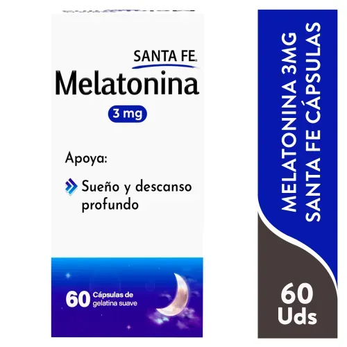 Melatonina 3mg 60 Capsulas Sf