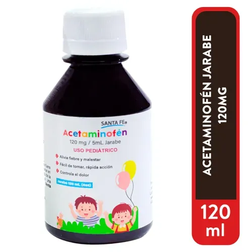 Acetaminofen Jarabe 120mg 120ml Sf