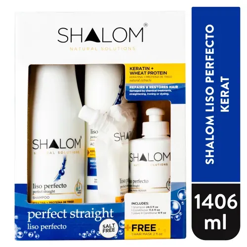 Pack Shalom Liso Perfecto Kerat 1406ml