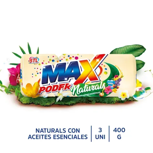 Imagen de Jabón Max Poder Naturals 3 pack 1,200 g