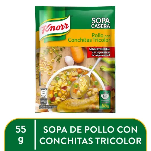 Sopa Knorr De Pollo Con Conchita Trico - 55gr