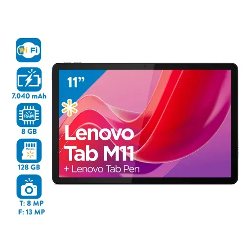 Tablet Lenovo M11 8GB RAM 128GB Almacenamiento