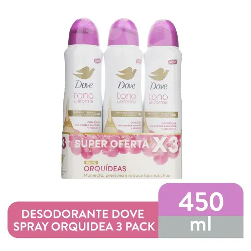 Desodorante En Aerosol Dove Aroma Orquideas 3Pack