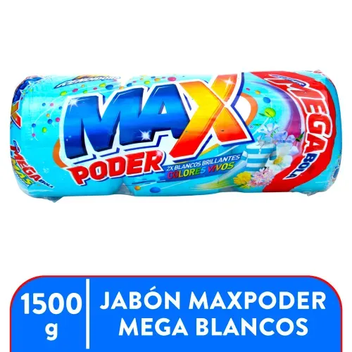 Imagen de Jabon Maxpodermega Blancos Azul 1500gr