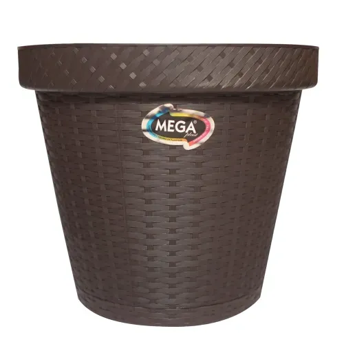 Maceta Redonda Rattan Cocoa No.3