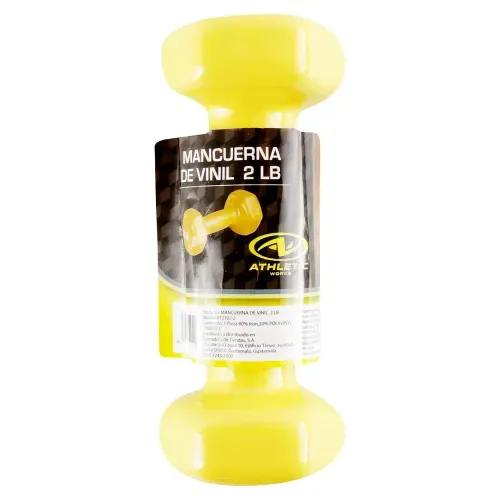 Mancuerna Athletic Works de vinil - 2 lb