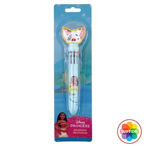 Lapiceros y Correctores Moana 2 Moanna Boligrafo 3d Retractil 10 Colores