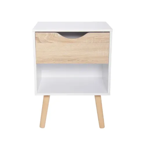 Mesa de noche Mainstays beige - 1 Pza