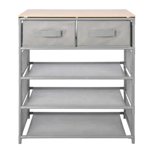 Zapatera De 4 Niveles Con 2 Cajones