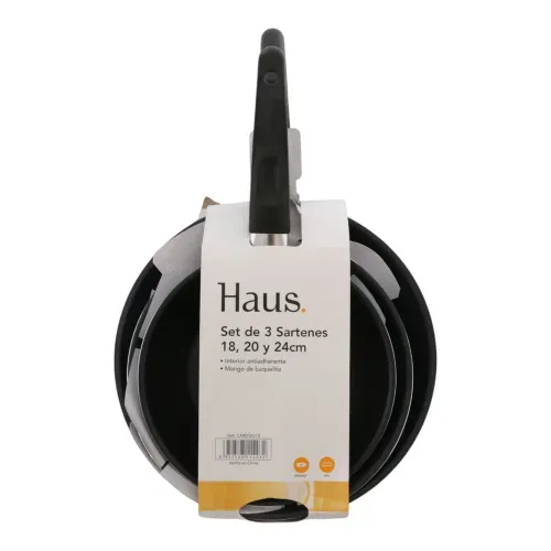 Set 3 Sartenes Antiadherentes Haus