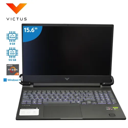 Laptop 15 R7 Hp Victus 8gb 512gb Fb3018