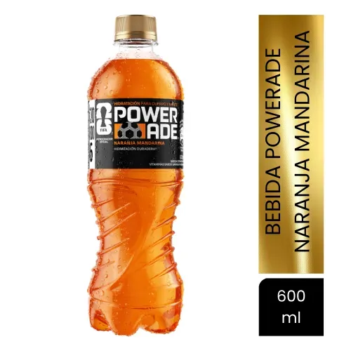 Bebida Hidratante Powerade  Sabor Naranja Mandarina- 600ml