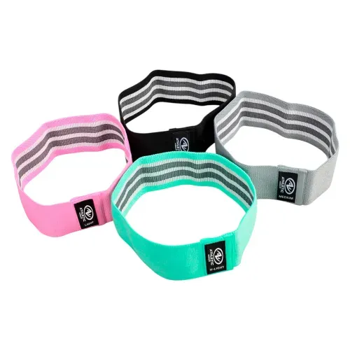 Set de 4 bandas Athletic Works de resistencia elástica