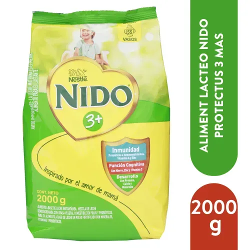 Leche Nido 3mas Proteccion Bolsa 2000 g