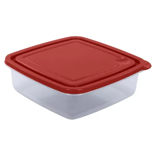 Tazon Cuadrado Mediano Tr (5 Tz/1.2 L) Guateplast Rojo Chef 0