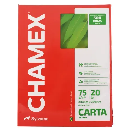 Resma de papel Chamex tamaño carta - 500 hojas
