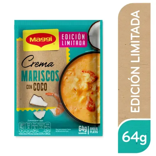 Crema de mariscos Maggi con coco - 64 g