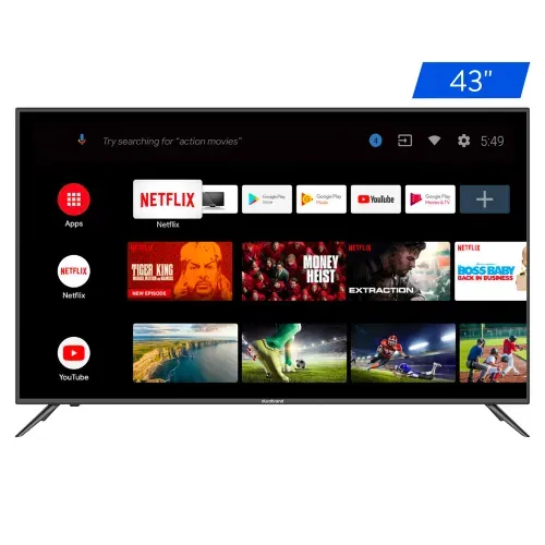 Pantalla Smart TV 4K Durabrand Led De 43 pulgadas, Modelo: DURA43MDUA