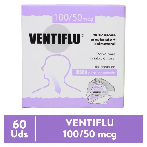 Ventiflu 100 50mcg-Precio indicado por terapia respiratoria