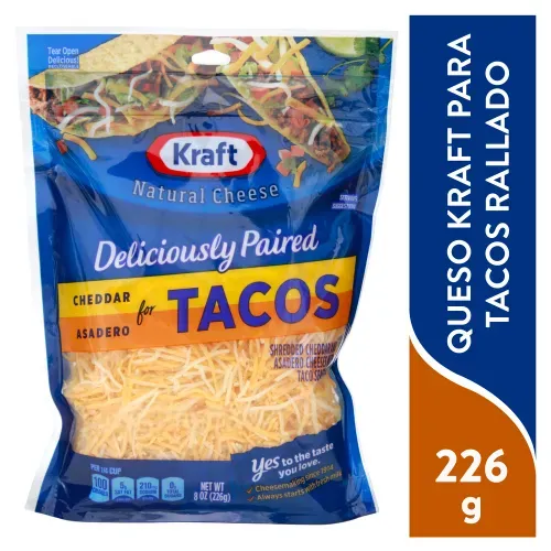 Cheese Kraft Tacos Rallado 226g