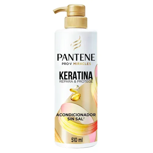 Acondicionador Reparador Pantene Pro-V Miracles Keratina Repara y Protege - 510 ml