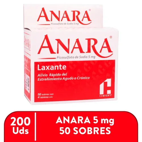 Laxante Anara -5 Mg - Precio Indicado por Unidad -