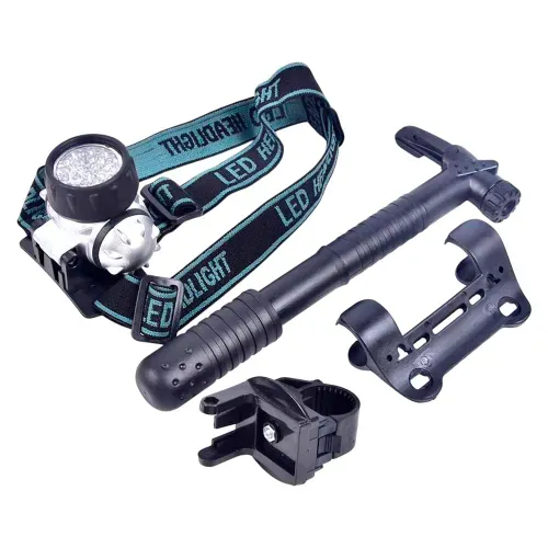 Set de inflador y luz LED Athletic Works para ciclismo