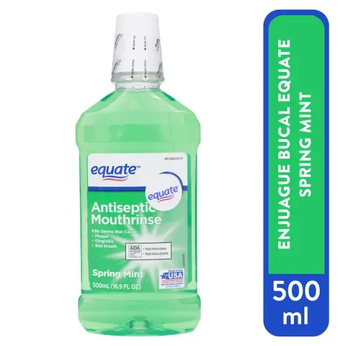 Enjuague Bucal Marca Equate Spring Mint - 500 ml