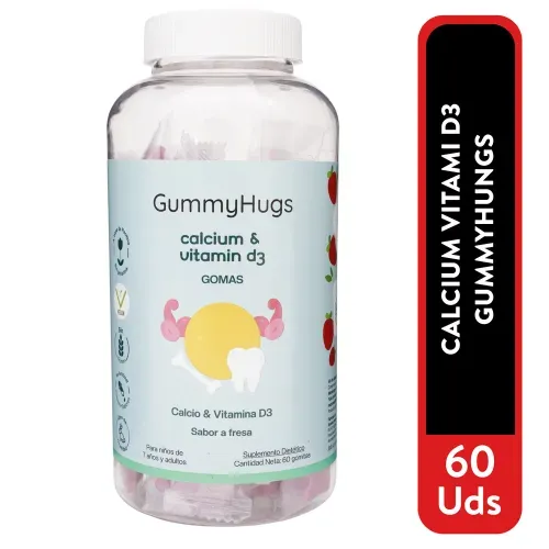 Calcium Vitami D3 Gummyhugs x 60 Caps Unidad
