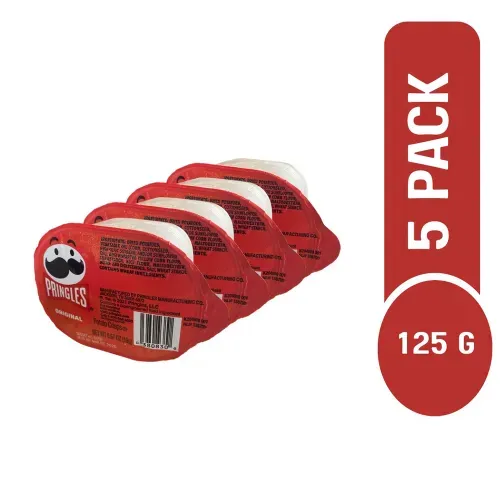 Papas Pringles Sabor Original 5 Pack - 125 g