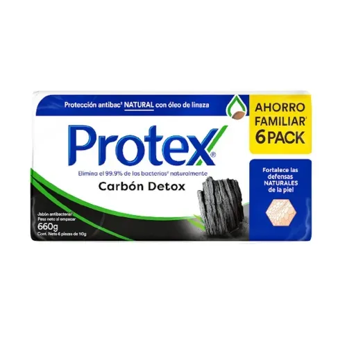 Protex Jabon Carbon Detox 6Pk 660 Gr