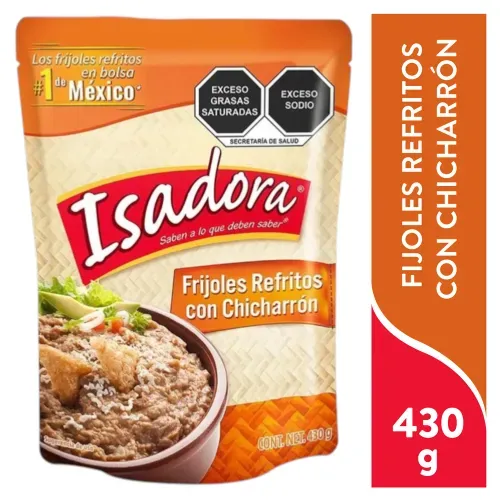 Fijoles Isadoa Refritos Chicharro - 430 g