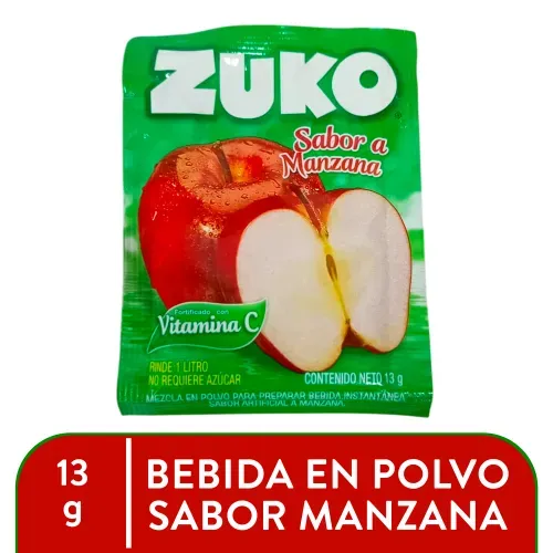 Imagen de Bebida En Polvo Zuko Sabor Manzana - 13 g