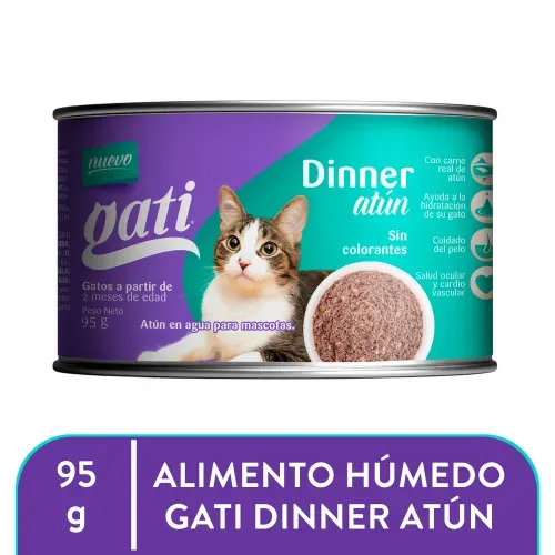 Alimento Húmedo Gati Para Gato Atún - 95 g