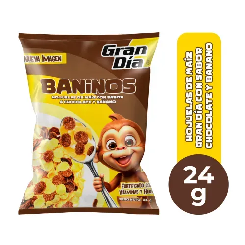 Cereal Bani Banano Y Choco Gran Dia - 24 g