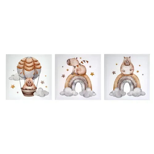 Msk Canvas Capibaras 28x28cm