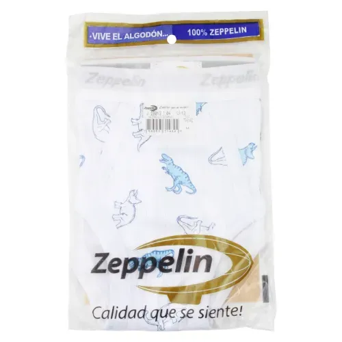 Calzoncillo para niño Zeppelin estampado - Talla 4